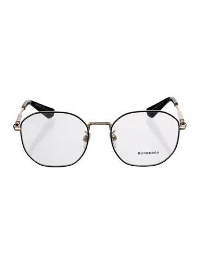 Pre-owned Burberry Round Eyeglasses In Gold