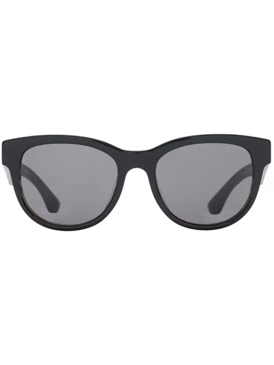 Burberry Round-frame Sunglasses In Black