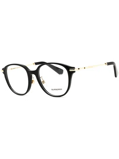 Burberry Round Frame Women's Eyeglasses - Model 0be2412d In Black