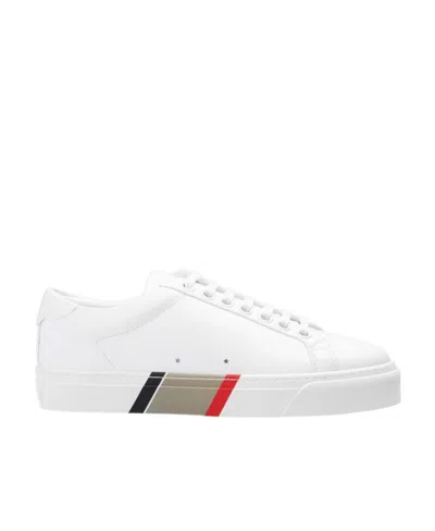Burberry Round Head Laced Sneakers In White