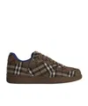 Burberry Terrace Green Polyester Blend Sneakers In Green