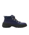 Burberry Nubuck Scoot Hike Boots In Black