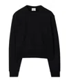 Burberry Round Neck Long-sleeved Sweater In Black