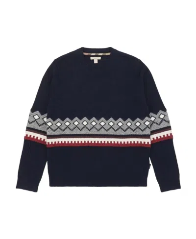 Burberry Round-neck Sweater In Black