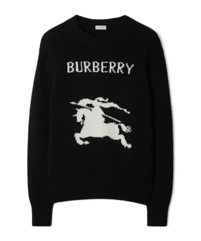 BURBERRY BURBERRY EKD INTARSIA-KNIT CREWNECK JUMPER