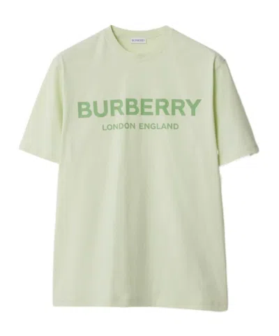 Burberry Round Neck T-shirt In Neutral