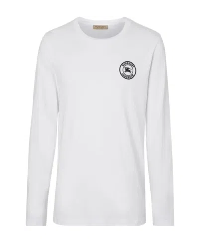 Burberry Round-necked T-shirt In White