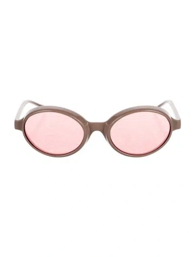 Pre-owned Burberry Round Tinted Sunglasses In Multi