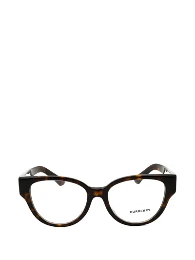 Burberry Round-frame Glasses In Burgundy