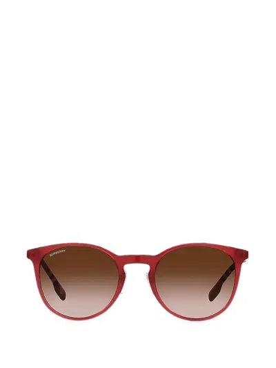 Burberry Round-frame Sunglasses In Red