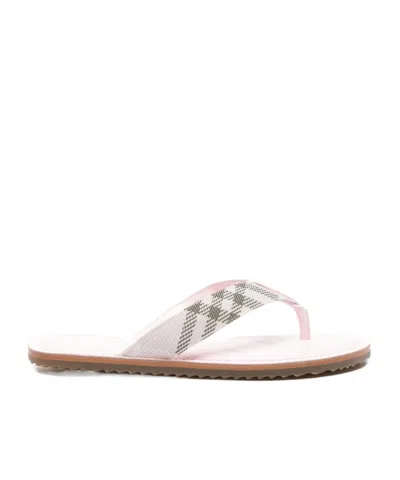 Burberry Round-toe Slippers In Multi