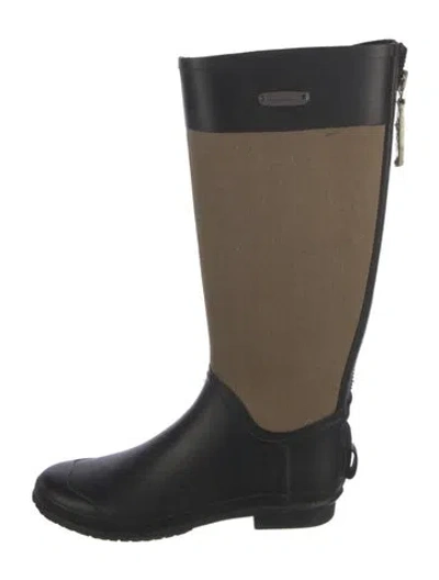 Pre-owned Burberry Rubber Boots In Black