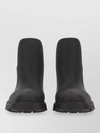 Burberry Rubber Boots In Black