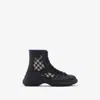 Burberry Black Rubber Boulder Boots In Black