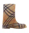 Burberry Beige Vintage Check Rain Boots In Nude