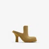 Burberry Highland Perforated Detailed Mules In Manilla