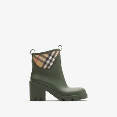 BURBERRY BURBERRY RUBBER MARSH STAMP HEELED LOW BOOTS​
