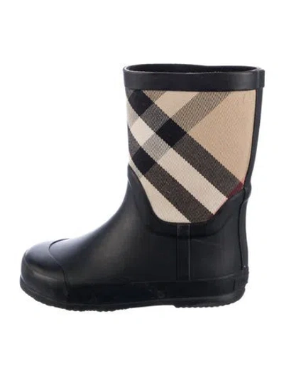 Pre-owned Burberry Babies' Rubber Pattern Print Rainboot