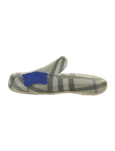 Pre-owned Burberry Rubber Printed Mules