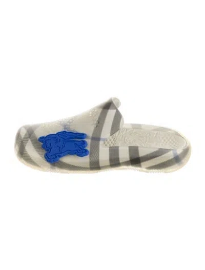 Pre-owned Burberry Rubber Printed Slippers W/ Tags In Transparent