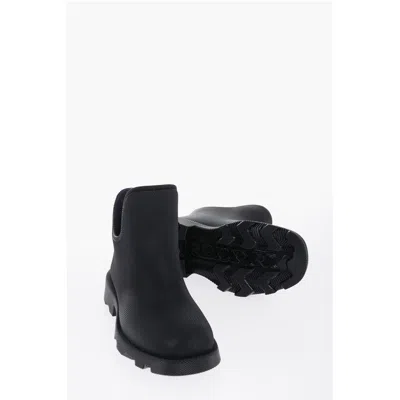 Burberry Rubber Rain Boots In Black