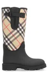 Burberry Rubber Rain Boots In Black