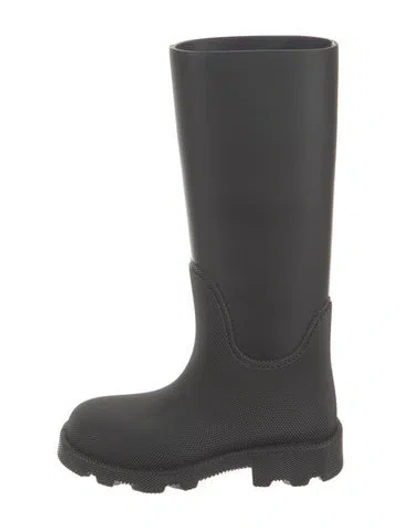Pre-owned Burberry Rubber Rain Boots In Black