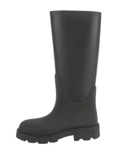 Pre-owned Burberry Rubber Rain Boots In Green