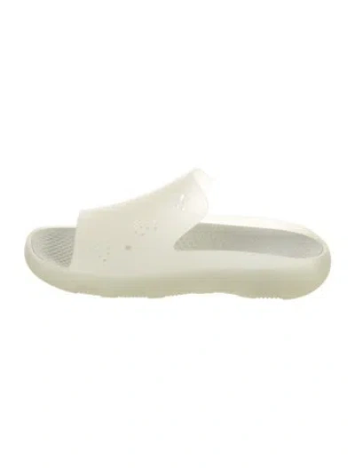 Pre-owned Burberry Rubber Slides In Neutral