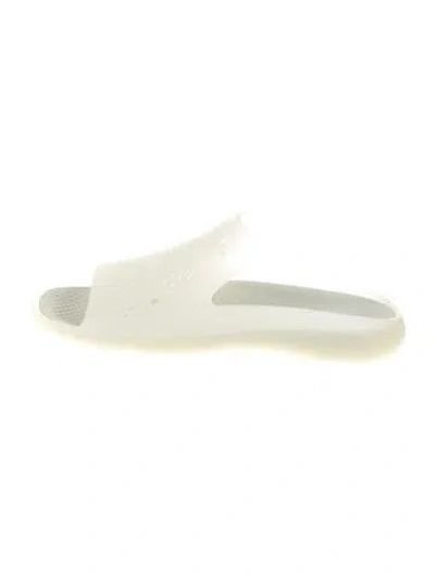 Pre-owned Burberry Rubber Slides In Neutral