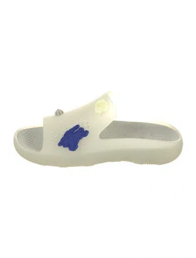 Pre-owned Burberry Rubber Slides In Neutral
