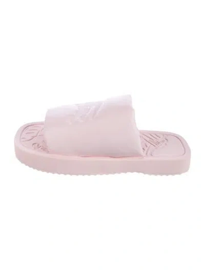 Pre-owned Burberry Rubber Slides In Pink