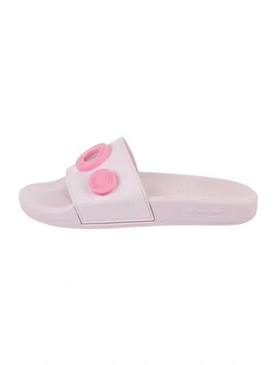 Pre-owned Burberry Rubber Slides In Pink