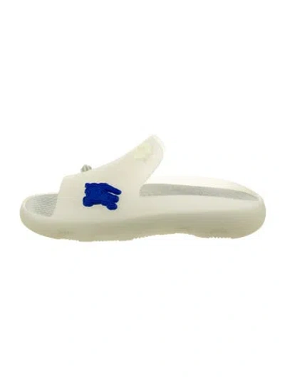 Pre-owned Burberry Rubber Slides In Transparent
