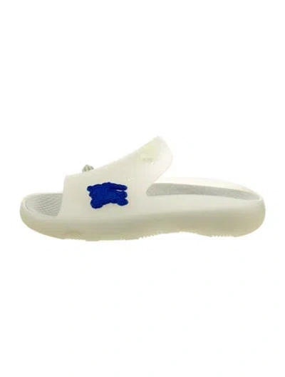 Pre-owned Burberry Rubber Slides In Transparent