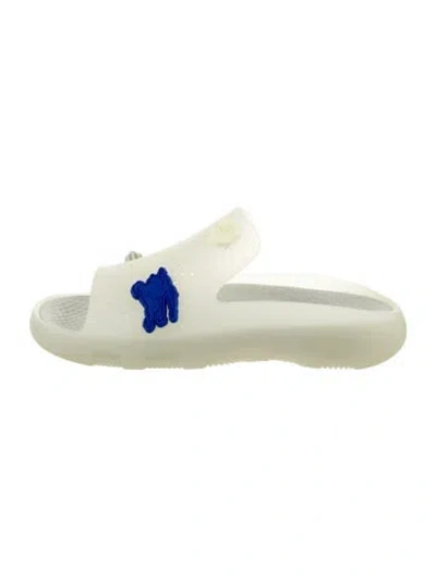 Pre-owned Burberry Rubber Slides In Transparent