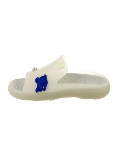 Pre-owned Burberry Rubber Slides In Transparent