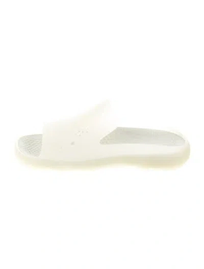Pre-owned Burberry Rubber Slides W/ Tags In Neutral