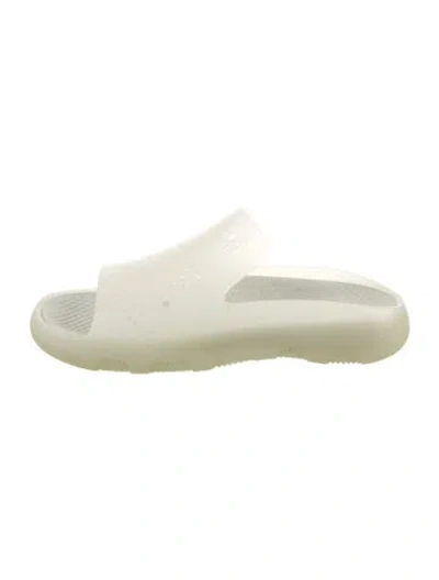 Pre-owned Burberry Rubber Slides W/ Tags In Neutral