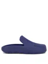 Burberry Stingray Perforated Slides In Blue
