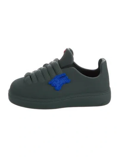Pre-owned Burberry Rubber Sneakers In Green