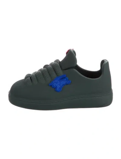 Pre-owned Burberry Rubber Sneakers In Green