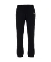 Burberry Black Pants With Elastic Waist And Logo Lettering On The Side In Cotton Man In Black