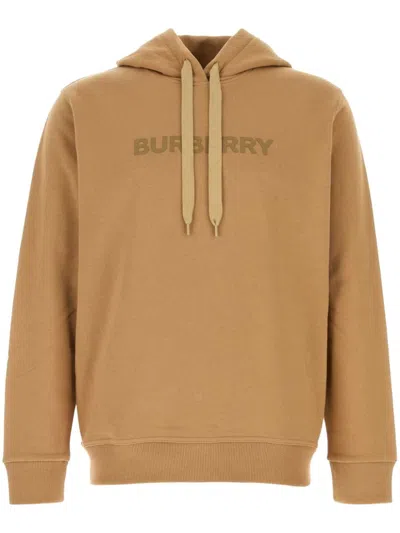 BURBERRY RUBBERISED-LOGO HOODIE