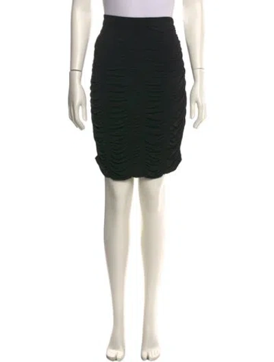 Pre-owned Burberry Ruffle Embellishment Mini Skirt In Black