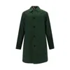Burberry Reversible Gabardine Overcoat Long Sleeves In Multi