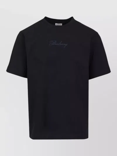 Burberry Ryan Crew Neck Short Sleeve T Shirt In Black
