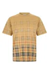 Burberry Relaxed Fit Lightweight T-shirt With Faded Check Design In Multi