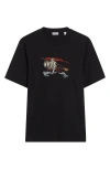 Burberry Ryan Ekd Embroidered T-shirt In Black