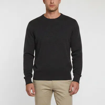 Pre-owned Burberry S Of London Grey Logo Detail Wool Blend Crewneck Sweater Xl In Black